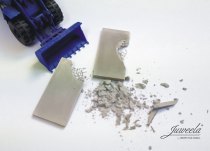 Melkbussen aluminium - 1:72